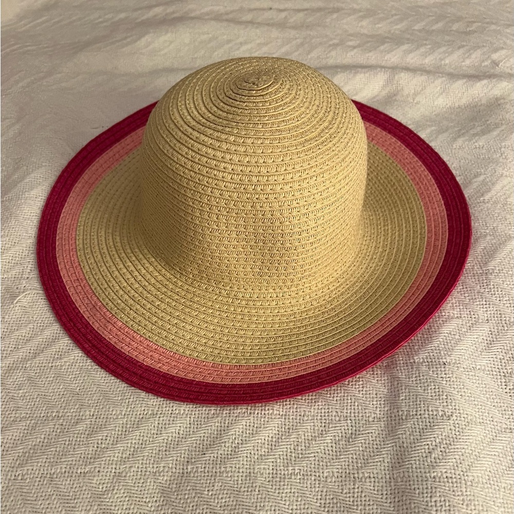 Gymboree Tan and Pink Baby Sun Hat
